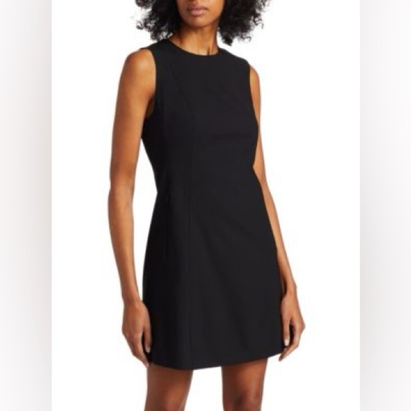 NWT Theory Helaina Virgin Wool Blend Sleeveless Classic Suit Shift Dress size 10 - Picture 1 of 13